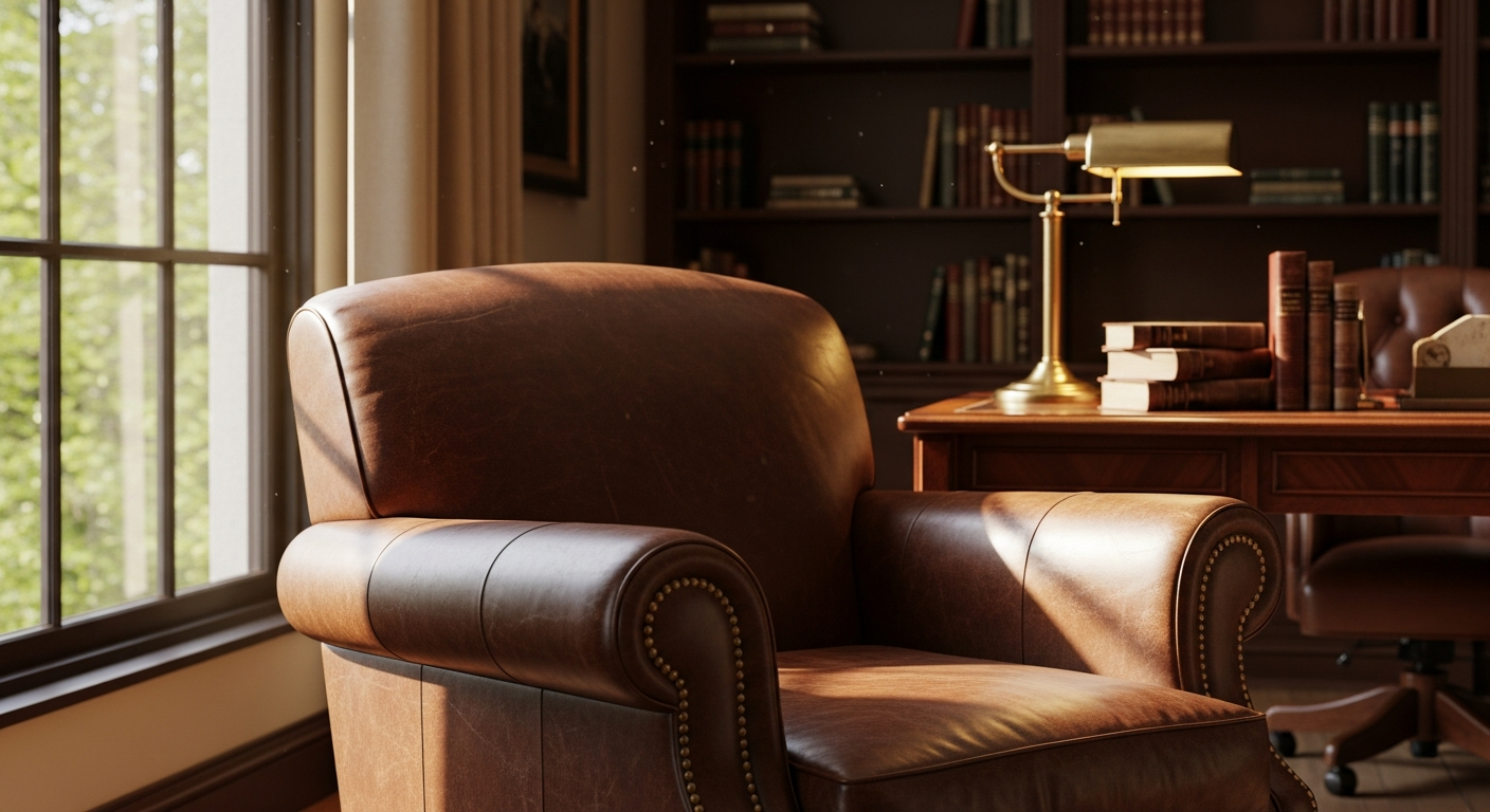 Warm inviting study
